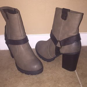 Taupe booties
